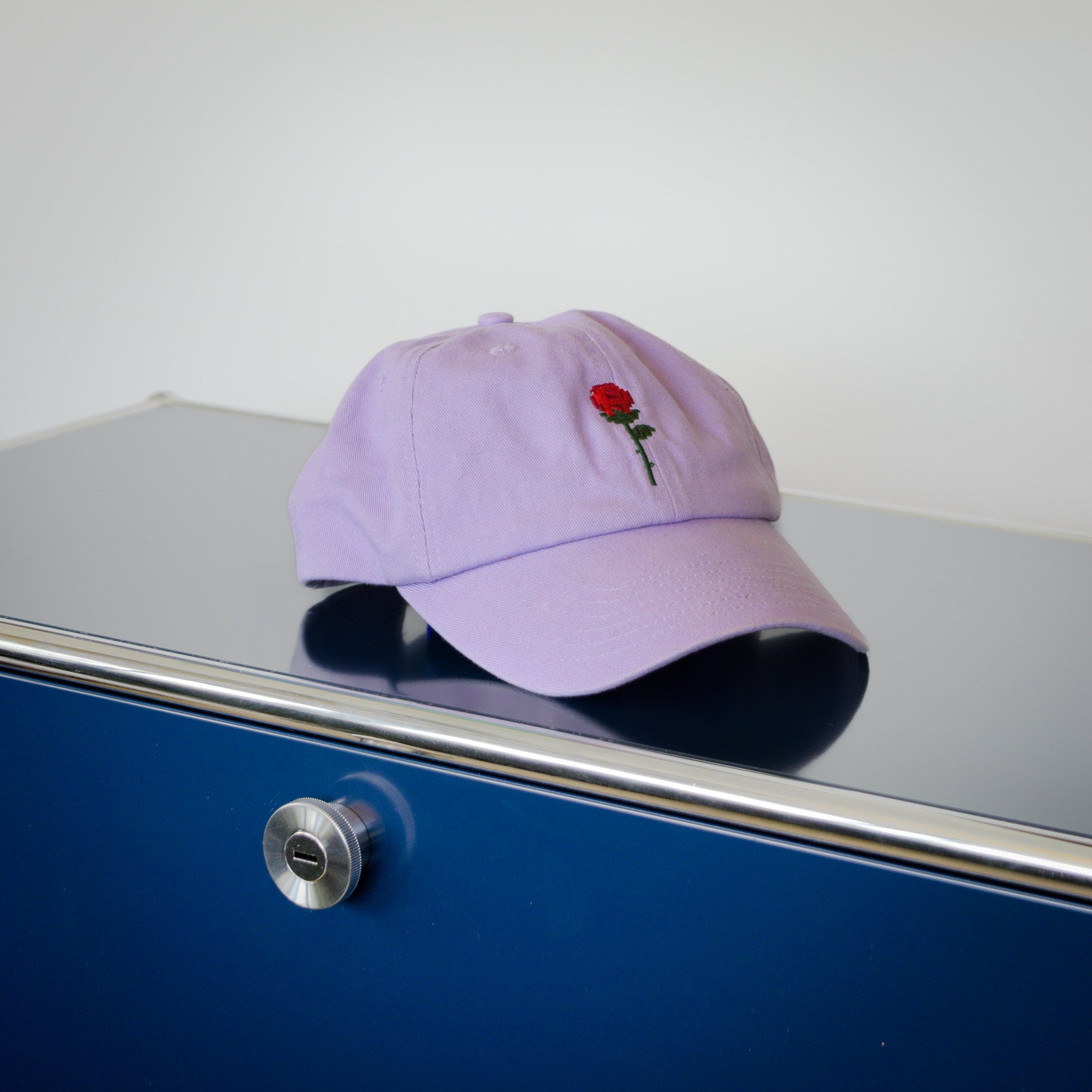 Pink Rose Embroidered Baseball Cap New Era  main image 3